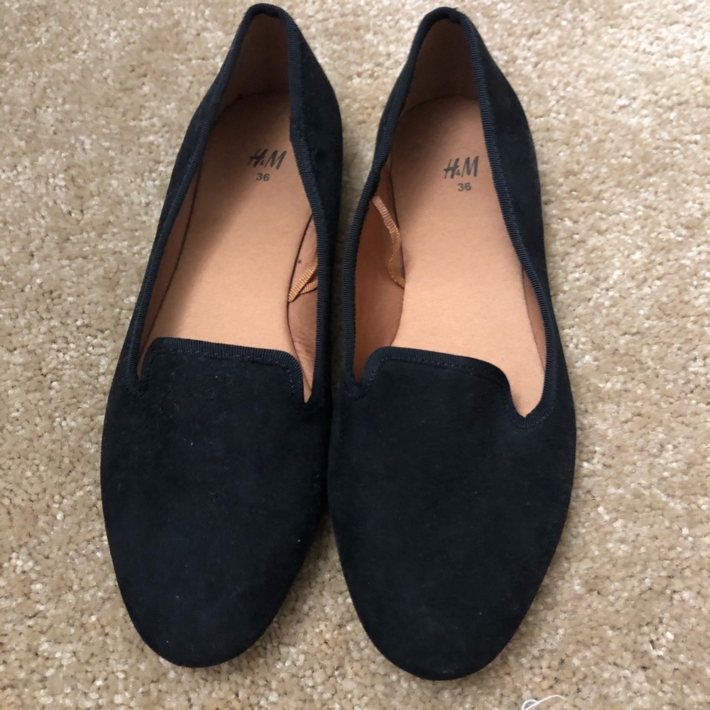 H&M Black Suede Flats